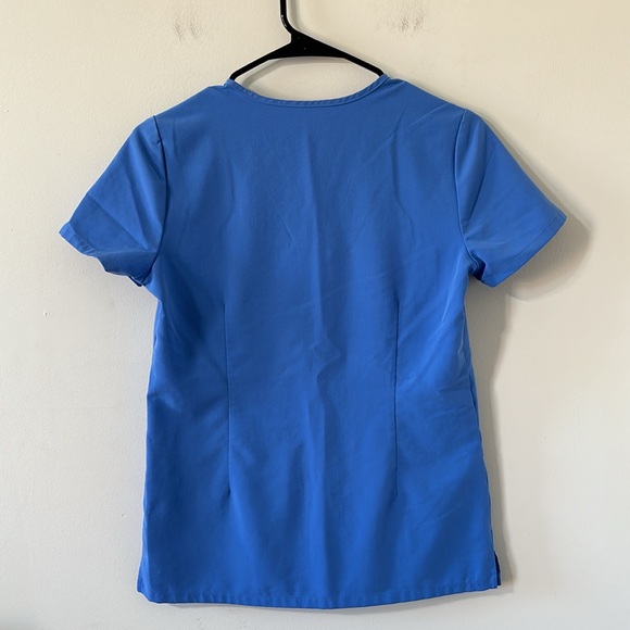 FIGS Casma Three Pocket Scrub Top Capri Blue Size XXS - Picture 8 of 8